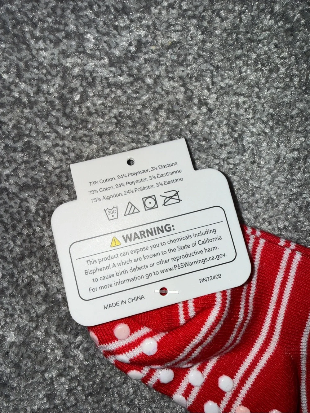 9 Pairs of Non-Slip Baby Socks Multi-Color Set